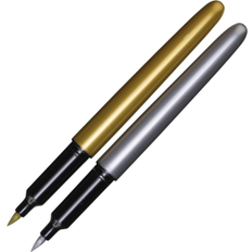 Guld Penselpennor Panduro Hobby Brush Markers guld/silver 2st