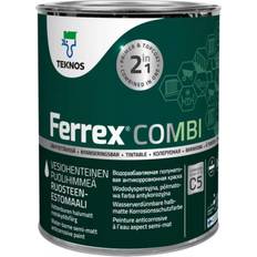 Teknos Ferrex Combi 2 Rostskyddsfärg Vit 0.9L
