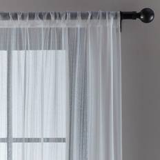 Dunelm Emma Recycled White Slot Top Voile 135x142cm