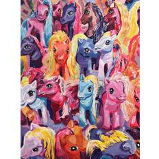 Akryl Posters Picty Ponies Multicolour Poster 21x30cm