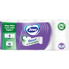 Toilettenpapier Zewa Zewa Toilettenpapier Smart 3-lagig 8 Rollen