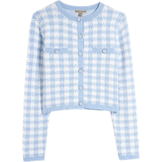 River Island Gingham Cardigan - Blue