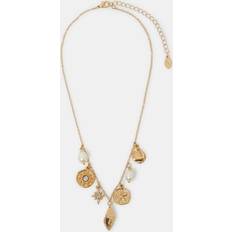 Accessorize Treasure Charm Necklace - Gold