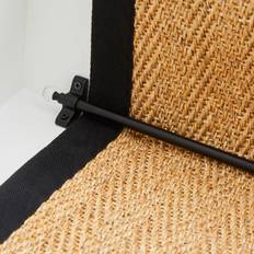 Dunelm Faceted Resin Ball Finial Stair Rod Matt Black
