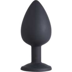 Private Label Silikone Butt Plug med Smykkesten Large