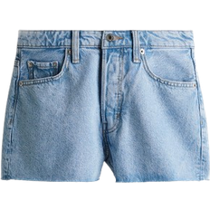 H&M High Denim Shorts - Light Denim Blue