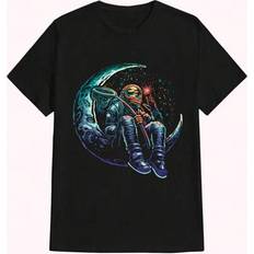 Shein Glow In The Dark Natoio Graphic T-Shirt - Pure Cotton