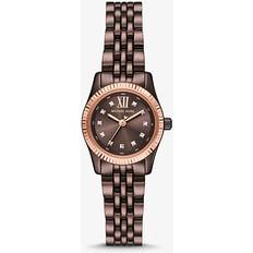 Michael Kors Lexington Three-Hand Chocolate Brown