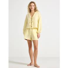 Gula Pyjamasar Lindex Pyjama Set Cotton Gauze - Gul