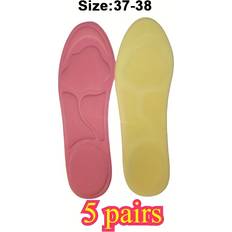 Pink Insoles Temu 5 Pairs Cherry Pink 6D Cloud Women's Insoles