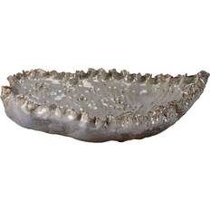 Bowls Jamie Young Company Crustacean Ceramic Decorative Large Ceramic in Gray Bowl