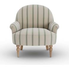 Pattern Armchairs Dunelm Folkstone Stripe Olive Armchair 77cm