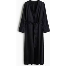 H&M Robes H&M Satin Dressing Gown - Black
