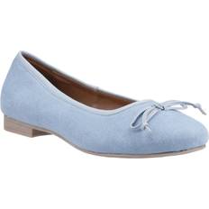 Blue Ballerinas Hush Puppies Naomi Textile Ballet - Denim/Blue
