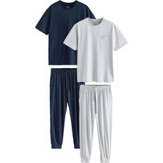 NEXT Pijama Largo - Navy/Gris