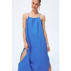 Blå Saronger & Coverups H&M Muslin Beach Dress - Blue