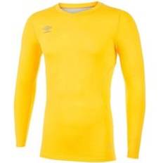 Yellow Base Layers Umbro Elite V Neck Base Layer Top - Yellow