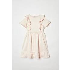 Coast Girls Ruffle Satin Back Crepe Dress - Blush