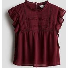 Red Blouses & Tunics Children's Clothing H&M Girls Chiffon Blouse - Red