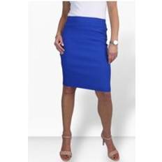 Stretch Bodycon Pencil Skirt - Royal