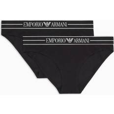 Emporio Armani Bomuld Trusser Emporio Armani Slip - Sort/Hvid