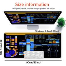 Temu Trekker Control Console Design Mouse Pad 1pc