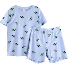 Lindex Barnkläder Lindex Pyjama Tee Shorts Racer Cars - Multi/Patterned