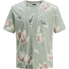 Jack & Jones Grøn T-shirts Jack & Jones Jprblapalermo Aop Ss Tee Green