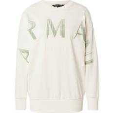 Armani Exchange Women Jumpers Armani Exchange Oversized Sweater With Optical Effect Logo