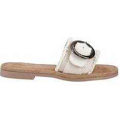 Hush Puppies Slides Hush Puppies Hayley Buckle Slide - Cream