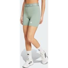 Dame - Multifarvet Bukser & Shorts adidas Techfit Short Tights - Silver Green