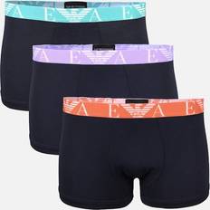 Emporio Armani Lot De 3 Boxers En Coton - Bleu