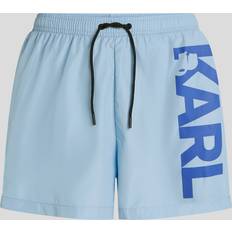Karl Lagerfeld Badbyxor Karl Lagerfeld Logo Short Boardshorts - Placid Blue