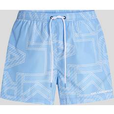 XXS Badbyxor Karl Lagerfeld Logo Boardshorts - Placid Blue