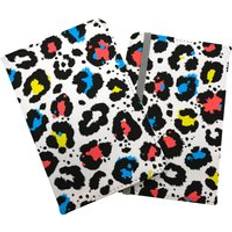 Passport Covers Warren Reed Coloured Leopard Print Passport Cover - Blue