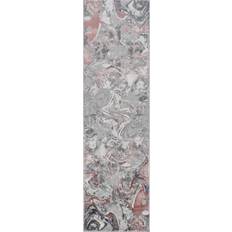 Pink Carpets Solarius Modern Abstract Area Rug 60cm x 220cm Pink
