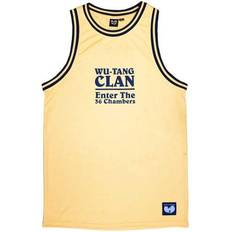 Unisex - XXS Linnen Wu Tang Clan Enter The 36 Chambers Back Print Tank Top - Gul