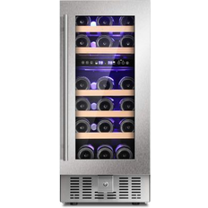 COWSAR 15 Inch Wine Cooler Under Counter Beverage Refrigerator Beer Mini Fridge 28 Bottles