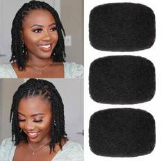 Hair Wefts Shein Natural Black Afro Kinky Curly Braiding Hair 16 Inch 3 Bundles 90g