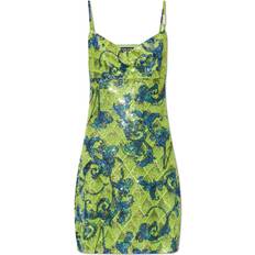 Versace Jeans Couture Coctailkjole - Marin/Grøn/Kiwi