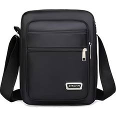 Nylon Briefcases Temu Stylish Men's Nylon Briefcase - Black