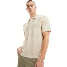 Abercrombie & Fitch Polo Shirts Abercrombie & Fitch Knitted Polo Oatmeal Marl
