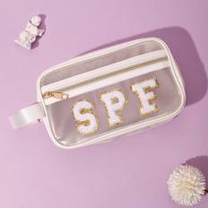 Unisex Cosmetic Bags Shein Waterproof PVC Transparent Cosmetic Bag With Handle - Unisex