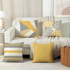 Shein 4 Pcs Boho Style Printed Set Cushion Cover