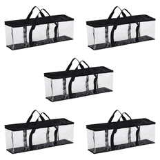 CD & Vinyl Storage Veneka 5X Large Clear Holds DVD CD Storage Holder