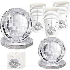 Disposable Plates Shein Disco Paper Plates 10pcs Silver Foil