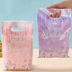 Gold Gift Bags Shein Pink Broken Gold Birthday Gift Bag 50pcs