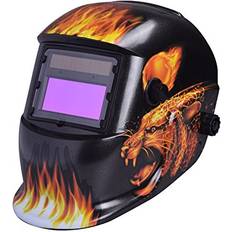 Nuzamas Soldriven Automatisk Mörkläggning Svetshjälm Mask - Leopard