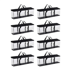 CD & Vinyl Storage Veneka 8X Large Clear Holds DVD CD Storage Holder