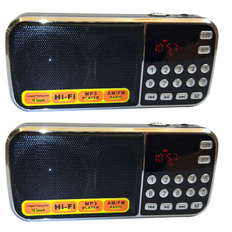 Radios Jojomino L-088AM Dual Band Rechargeable Mini Pocket Auto Scan